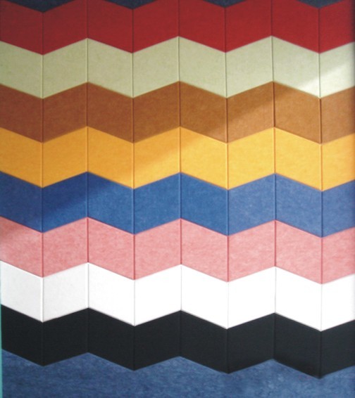 9mm Soundproof Polyester Fiber Acoustic Wall Panels  Environmental Protection