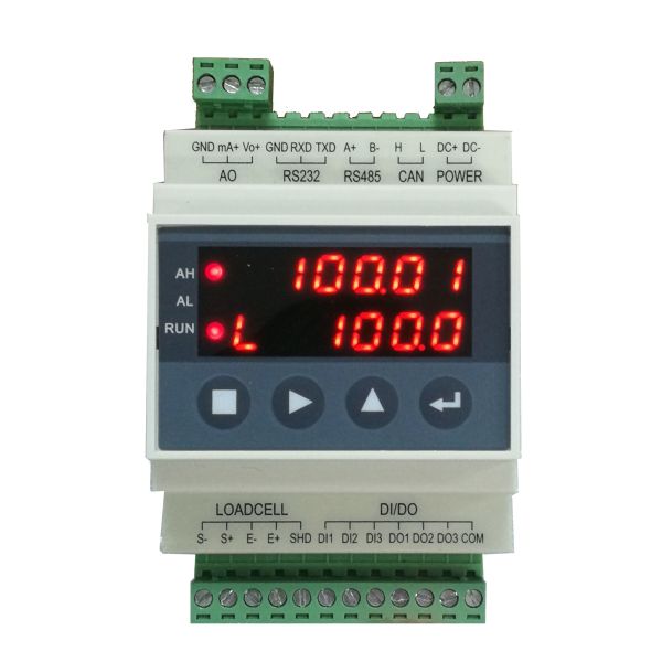 Guide Rail Type Digital Weighing Controller Module 24 Bit High Precision