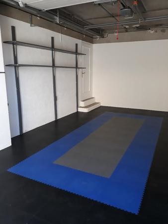 Anti Slip PVC Garage Floor Mat 498*498mm PVC Tile Garage Flooring