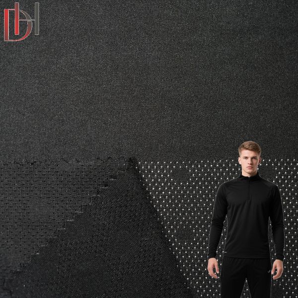 Garment Jacquard Fabric Sport Clothing Breathable 100% Polyester Fabric Wind