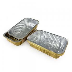 Cheap Disposable Aluminum Food Pan Tin Foil Barbecue Box Aluminum Foil Container Tray Pan For Food for sale