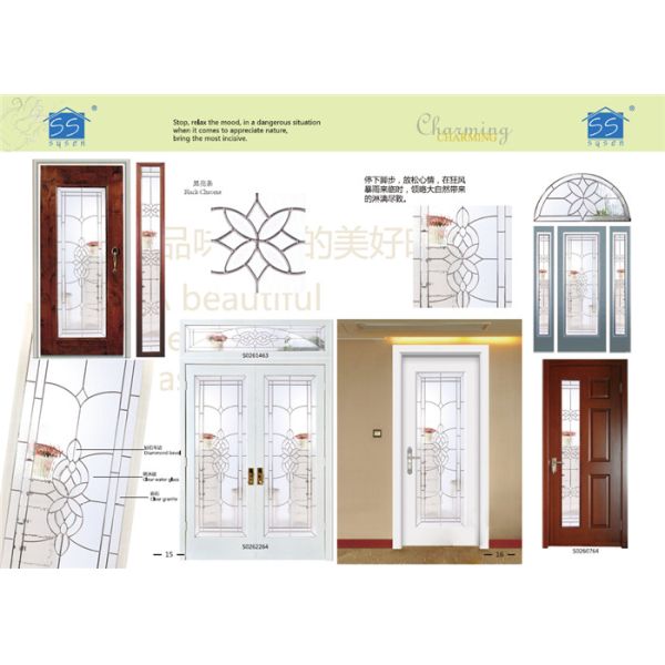 Waterproof Sliding Glass Door For Bathroom Black Patina  Molded 20 Mm Thickness