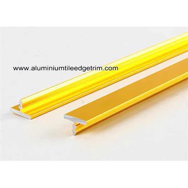 Anodised Aluminium T Moulding Trim Profile For Display Cabinet / Wardrobe Door