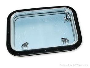 Inward Opening Aluminum Steel Rectangular Marine Cabin Fixed Windows