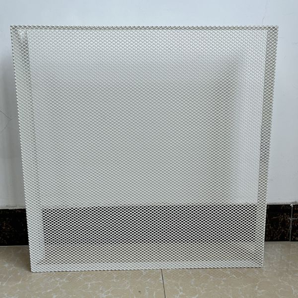 Galvanized Steel Mesh Ceiling Tiles Metal Hook On Panel Expand Mesh