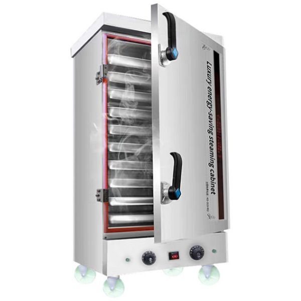 1200W Steamed Bun Machine , CE Industrial Food Steamer Machine