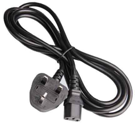 SF Cable, 8ft UK BS1363 to C13, 1.0mm H05VV-F (10A 250V)British gauge power cord