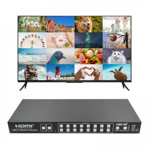 Cheap 16X1 AV 4K Quad Multiviewer 16 In 1 Out Seamless Video Switcher Processor for sale