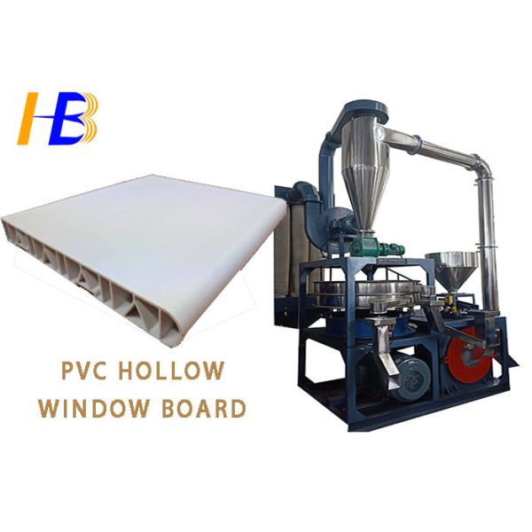 10 - 80 Mesh Podwer Size PVC Crusher Machine For PVC Hollow Window Board