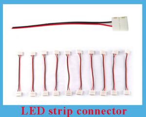 Cheap 2pin led strip connector solderless 8mm 12mm for led strip connectting  2835 5050 led tape light for sale