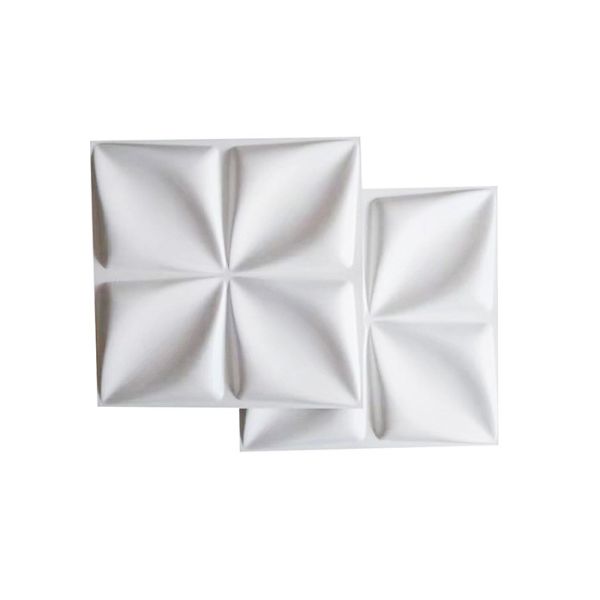 Fire Prevention Waterproof Decorative 3D Wall Panels 19.7x19.7inch