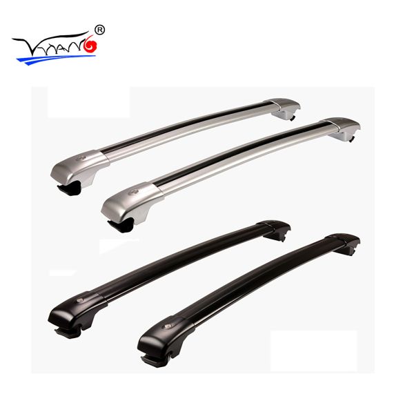 Durable 11 Crocodile Universal Car Cross Bars Black / Silver Color A010 Model