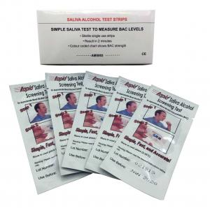 China High Accuracy Prime Screen Saliva Alcohol Test Strip At Home In 2 Minutes - 25 Tests on sale