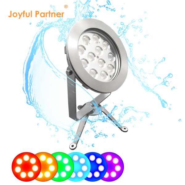24V DC RGB Swimming Pool Light IP68 Stainless Stain LED Pond Fountain Lights