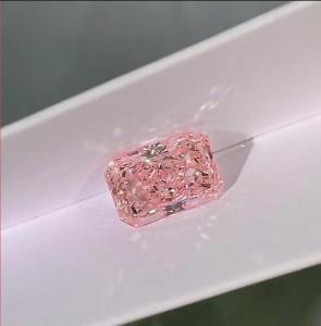 Cheap Pink Loose Lab Created Diamonds Radiant Cut 1ct-1.5ct for sale
