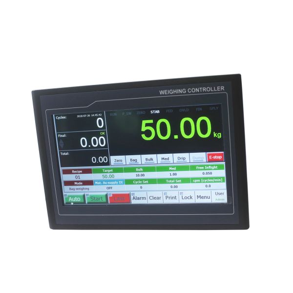 Auto Zero Tracking Weighing Scale Indicator , Touch Screen Controller I/O Interface For Single Packing Scale