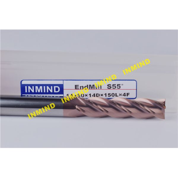 Carbide Machining Tialn Coated Square End Mill With 40 mm Cutting Length