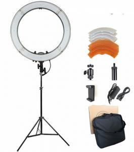 Cheap 18 inches 3200-5600K Dimmable LED Ring Light Kit for Portrait Makeup Video Shooting for sale