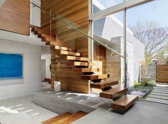 Timber Wooden Modern Glass Staircase Railing Wire Banister Indoor Decoration