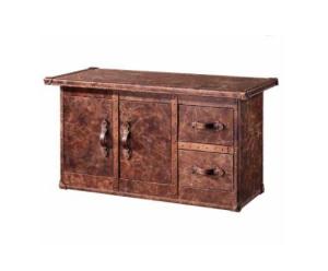 Cheap European Wooden Leather Table 240*89*76.5 Vintage Storage Trunk for sale