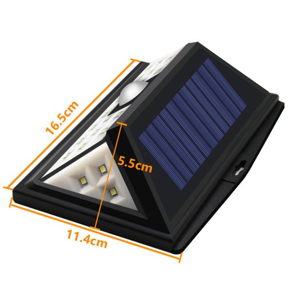 Anti Heat Solar Powered Outdoor Wall Mounted Lights With Rechargeable Battery