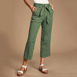OEM Fashion Casual Pants Green Women Cargo Pants With Utility Pockets