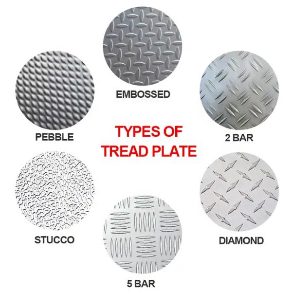 Corrosion Resistant Embossed Aluminum Coil Pebble Wood Grain Leather Texture Anti Slip Plate For Cold Storage Trailer Roof Wall Decoration