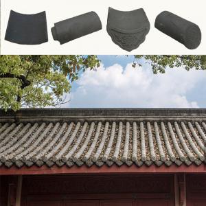 Cheap Plain Snow Resistant Chinese Clay Roof Tiles Fireproof for sale