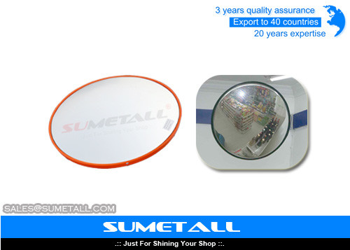 Supermarket Shop Display Fittings / Round Security Convex Mirror For Anti Theft