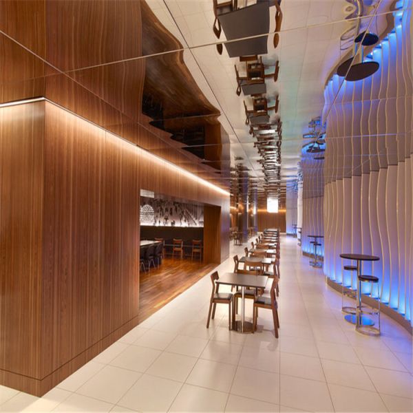 600x600 Stainless Steel Ceiling Panel Concealed Mirror Ceiling Tile