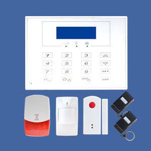 Cheap GSM/PSTN Dual network wireless home alarms in LCD screen supporting CID for sale