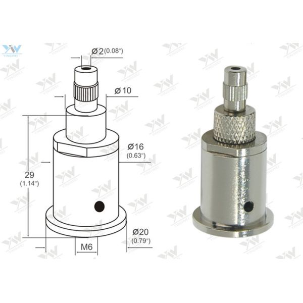 Security Cap Lock Cable Grippers ,  Brass Material Shelving Support
