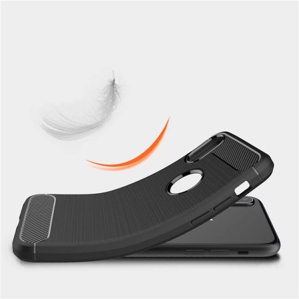 Best Buy New Ultra Slim Brush Carbon Fiber Soft TPU Phone Case Back Cover For iPhone X