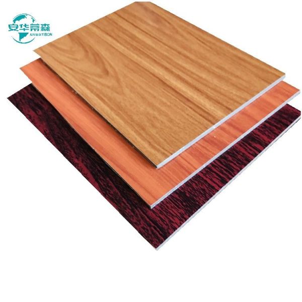 4x8'' Wooden Pattern Fireproof ACP ACM Sheets in 3/4/5/6mm for Exterior Wall Cladding