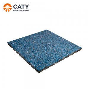 Cheap Durable Rubber Gym Flooring Tiles Nontoxic , Multifunctional Rubber Playground Mats for sale