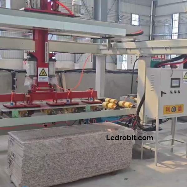 Floor Installed Palletizer Machine For Stone Building Materials