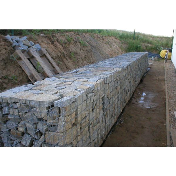 Oxidation Resistance Welded Gabion Box Wire Cages For Rock Retaining Walls