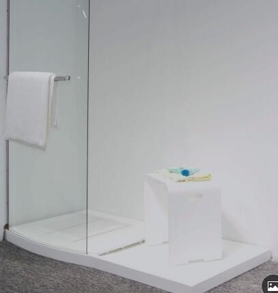 Solid Surface Stone Resin Shower Tray Durable Scratch Resistant